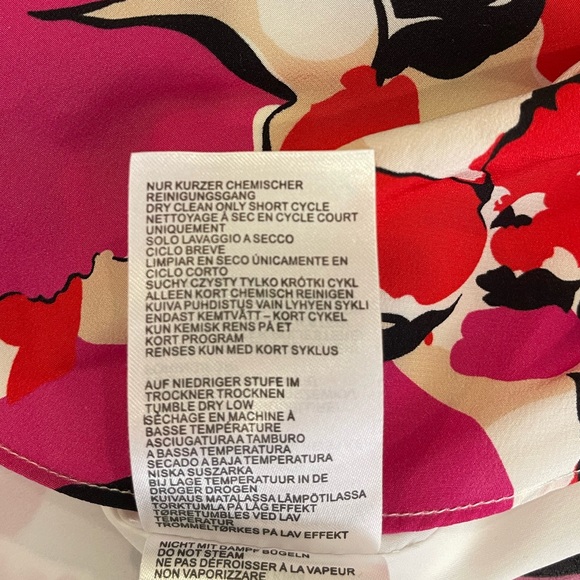 MILLY Eleanora Floral Printed Wrap Silk Midi Dress Size 2 - Picture 13 of 13